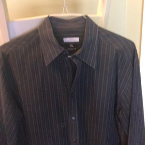 Versace Collection 17/43 black w blue&grey stripes